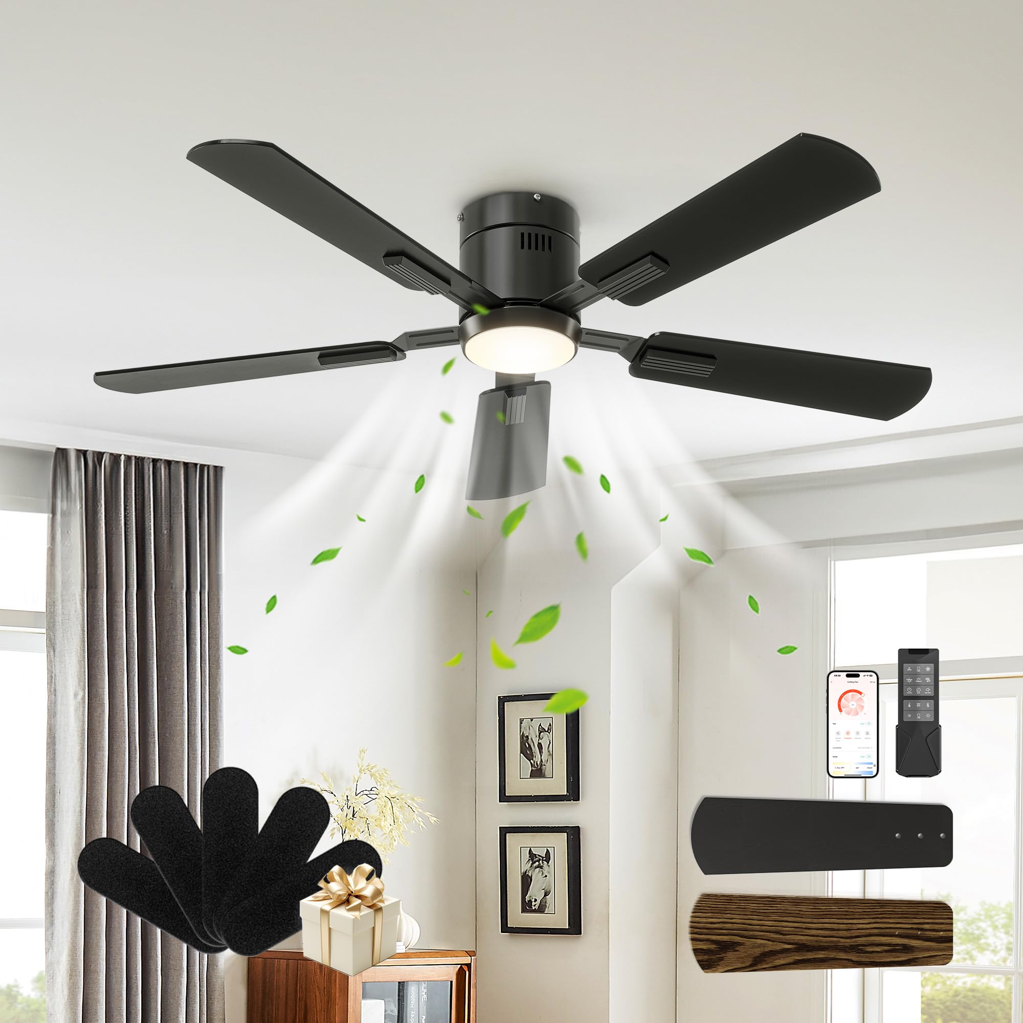 ⭐︎Quu⭐︎ Amazon.com: CubiCubi Ceiling Fan, 52